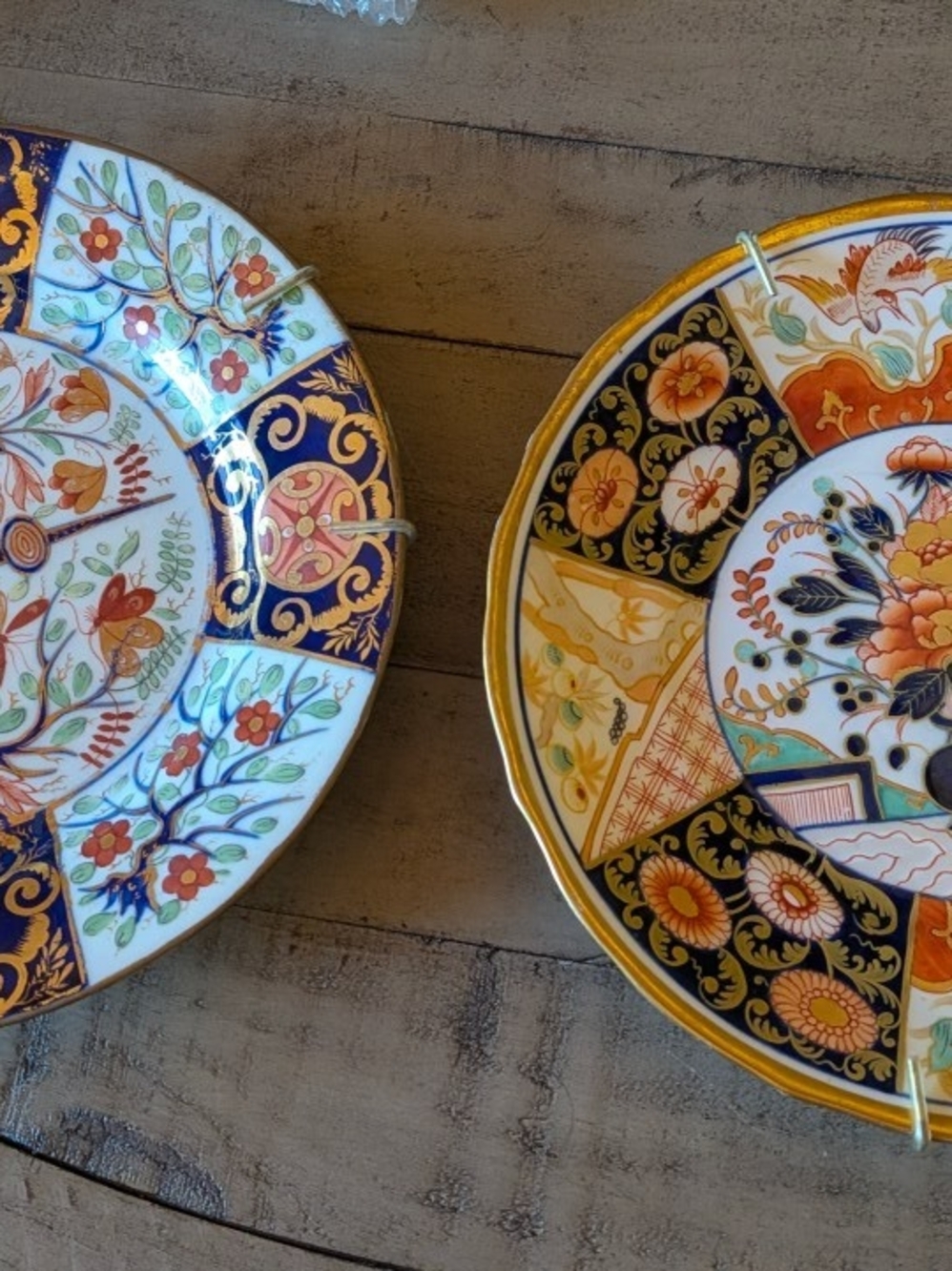 Vintage Coalport Plate C1830 + Derby Plate C1815